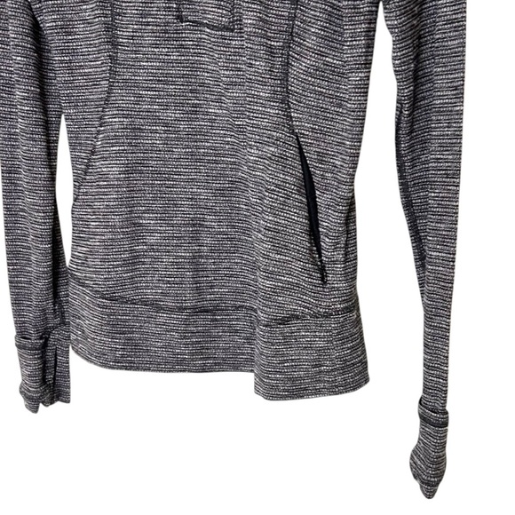 Lululemon Think Fast Pullover Coco Pique Black / Black- Size 6 - Picture 4 of 14